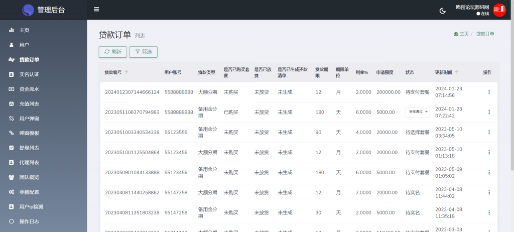 图片[9]-A1564 亲测Home-credit海外贷款信贷产品系统源码 用户自定义弹窗消息 vue编译后前端-鸥创论坛