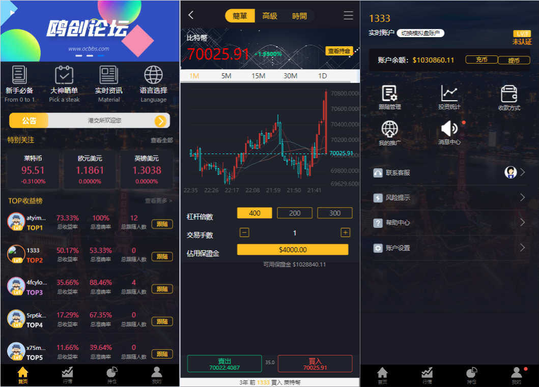 A1589 【售】多语言三合一微盘微交易所系统源码 外汇期货 跟单交易 搭建教程-鸥创论坛